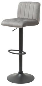 Barová stolička PORTER - sivá, čierna