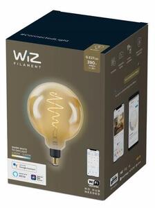 Philips WiZ Tunable white 8718699786830 LED žiarovka Filament Globe E27 6,5W/390lm G200 2000-5000K
