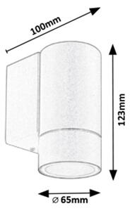 Rabalux 8120 - Vonkajšie nástenné svietidlo PHOENIX 1xGU10/10W/230V IP54 biela