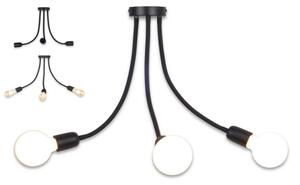 Top Light Galileo 3 C - Luster na tyči 3xE27/40W/230V čierna