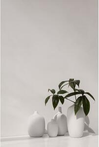 Biela keramická váza Blomus, výška 18,5 cm