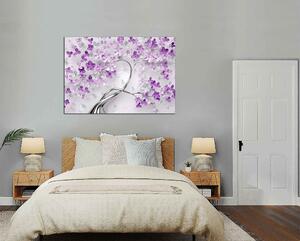 Obraz na stenu Strom a fialové kvety