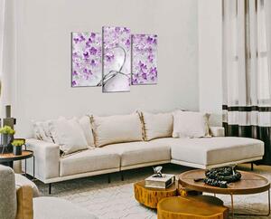 Obraz na stenu Strom a fialové kvety