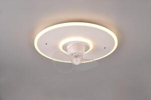 TRIO Reality R64133131 NYBRO stropné svietidlo s ventilátorom SMD LED D500mm 30W/3500lm 2700-6500K biela matná, stmievateľné, diaľkový ovládač