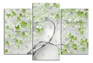 Obraz na stenu Strom a zelené kvety