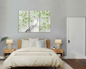 Obraz na stenu Strom a zelené kvety