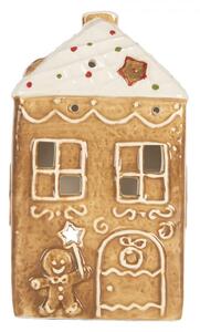 Perníková chalúpka na čajovú sviečku Gingerbread Cott Gingerbread Cottage - 9*7*16 cm - Clayre & Eef