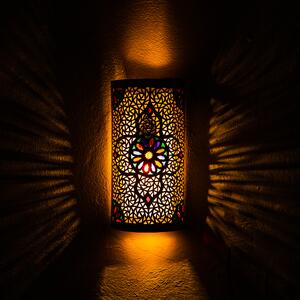 Mosadzná nástenná lampa Dafira