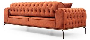 Dizajnová 3-miestna sedačka Tamarice 230 cm oranžová