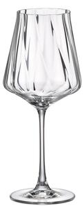 Crystal Bohemia Cettia optic poháre na víno 600 ml 6 ks