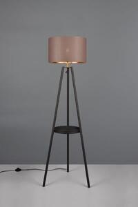TRIO Reality R41561032 COLETTE stojacia lampa V1525mm 1xE27 čierna matná, šedohnedá