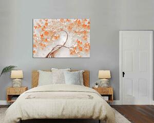 Moderný obraz Strom s oranžovými kvetmi