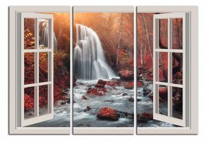 Obraz do bytu Okno do jesenného lesa