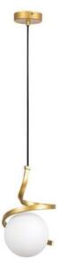 RABALUX 72126 Sarabi závesné svietidlo 1xE27 D150mm zlatá, biela