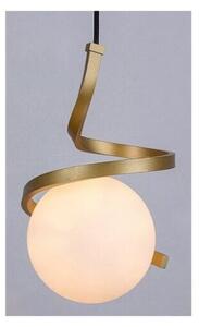 RABALUX 72126 Sarabi závesné svietidlo 1xE27 D150mm zlatá, biela