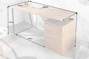 Písací stôl PERSEUS 160 cm - prírodná