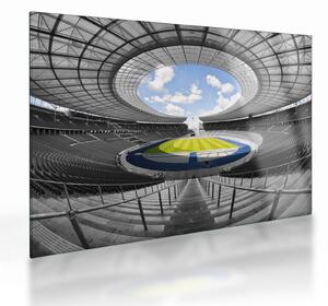 Sklenený obraz - futbalový štadión (70x50 cm)