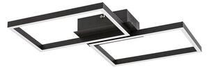 RABALUX 71032 Ludano stropné svietidlo LED 410x460mm 40W/2400lm 2700-6500K matná čierna, biela, stmievateľné, diaľkový ovládač