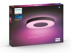 Philips HUE LED White and color Ambiance 41164/30/P9 Infuse L stropné svietidlo 52,5W 3700lm 2200-6500K+RGB 42,5cm čierne stmievateľné BlueTooth