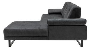 Dizajnová rohová sedačka Vatusia 314 cm antracitová - pravá
