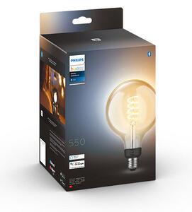 Philips HUE LED White Ambiance Filament žiarovka E27 G125 7W 550lm 2200-4500K stmievateľná BlueTooth