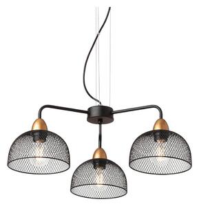 Redo 01-1573 - Luster na lane TAMIS 3xE27/42W/230V pr. 59 cm čierna