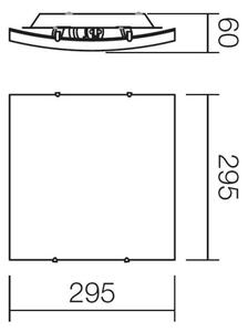 Redo 05-812 - Stropné svietidlo SHAKE 1xE27/42W/230V 29,5x29,5 cm biele
