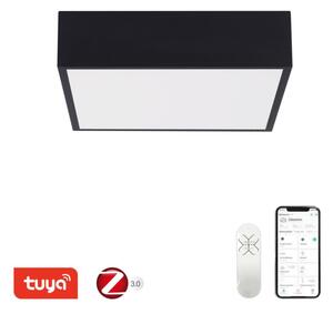 Immax NEO CANTO SLIM 07237L inteligentné stropné svietidlo 280x280x70mm 22W/1610lm 3000-6000K čierna, stmievateľné, diaľkové ovládanie, Zigbee 3.0