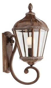 Redo 9656 - Vonkajšia nástenná lampa ESSEN 1xE27/70W/230V IP44 hnedá/patina