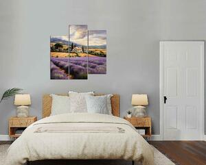 Obraz na stenu Krajina s levanduľou