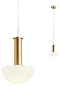 Redo 01-2474 - Luster na lanku LUMIEN 1xG9/10W/230V pr. 13 cm zlatá/biela