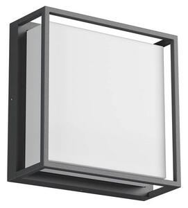 REDO 90565 QUADRIS vonkajšie stropné svietidlo SMD LED 20W 2500/1725lm 3000K IP54 tmavošedá