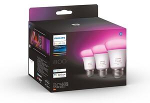 Philips HUE LED White and color Ambiance žiarovka E27 3x6,5W 800lm 2000-6500K+RGB stmievateľná BlueTooth 3-set