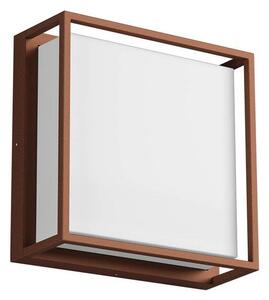 REDO 90566 QUADRIS vonkajšie stropné svietidlo SMD LED 20W 2500/1725lm 3000K IP54 hrdzavohnedá
