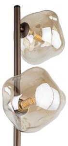 Stojacia lampa LAVA 3xG9/8W/230V bronzová/dymová béžová