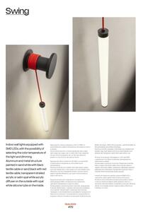 Redo 01-3363 - stmievateľné nástenné LED svietidlo SWING LED/16W/230V 3000/4000K CRI 90 biela