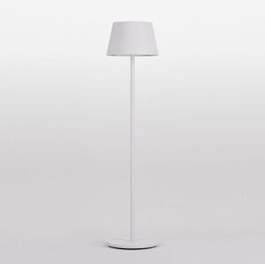 REDO 90436 TESEO vonkajšia stojacia lampa SMD LED V1500mm 10W 922/550lm 2700+3000+4000K IP65 biela, vrátane batérie 13200 mA