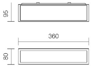 Redo 01-1234 - LED kúpeľňové nástenné svietidlo EGO LED/12W/230V IP44 chróm