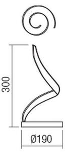 Redo 01-1816 - LED stolová lampa TORSION LED/11W/230V bronzová