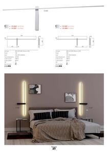Redo 01-2747 - LED nástenné svietidlo TANGENT LED/13W/230V CRI 90 čierna