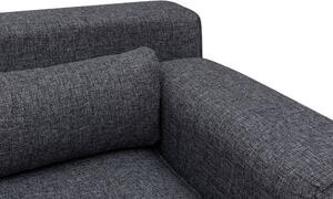 Dizajnová rohová sedačka Caishen 308 cm sivá - ľavá