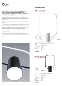 Redo 01-1226 - LED stmievateľná stolová lampa DOM LED/21W/230V biela