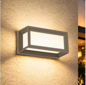 Brilagi - Vonkajšie LED nástenné svietidlo so senzorom PARKER LED/12W/230V sivé IP44