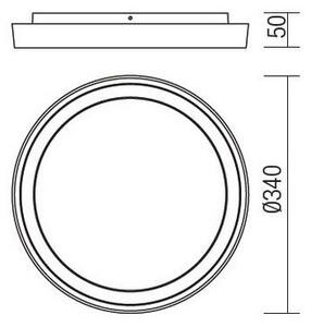Redo 9184 - LED Vonkajšie stropné svietidlo BEZEL LED/30W/230V IP54 antracit