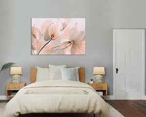 Obraz na plátne Abstrakcia romantické kvety