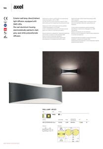 Redo 90126 - LED vonkajšie nástenné svietidlo AXEL LED/7W/230V 3000 IP65 antracit