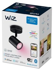 Philips WiZ Colors 8719514551930 IMAGEO bodové svietidlo 1xGU10 5W/350lm 2200-6500K+RGB čierna stmievateľné