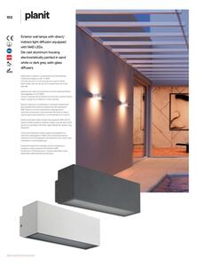 Redo 90095 - LED vonkajšie nástenné svietidlo PLANIT LED/10W/230V 3000K IP54 biela