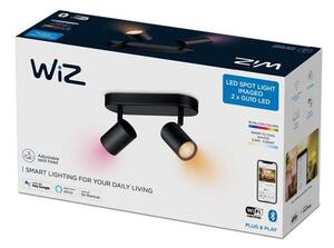 Philips WiZ Colors 8719514551954 IMAGEO bodové svietidlo 2xGU10 10W/700lm 2200-6500K+RGB čierna stmievateľné