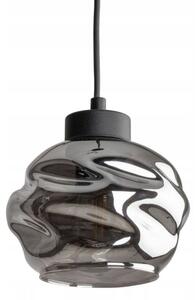 Závesný luster na lanku ZULIA 1xE27/15W/230V čierna/dymovo čierna